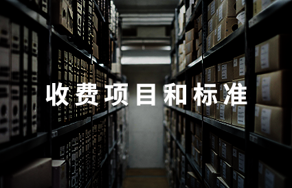 收费项目和标准